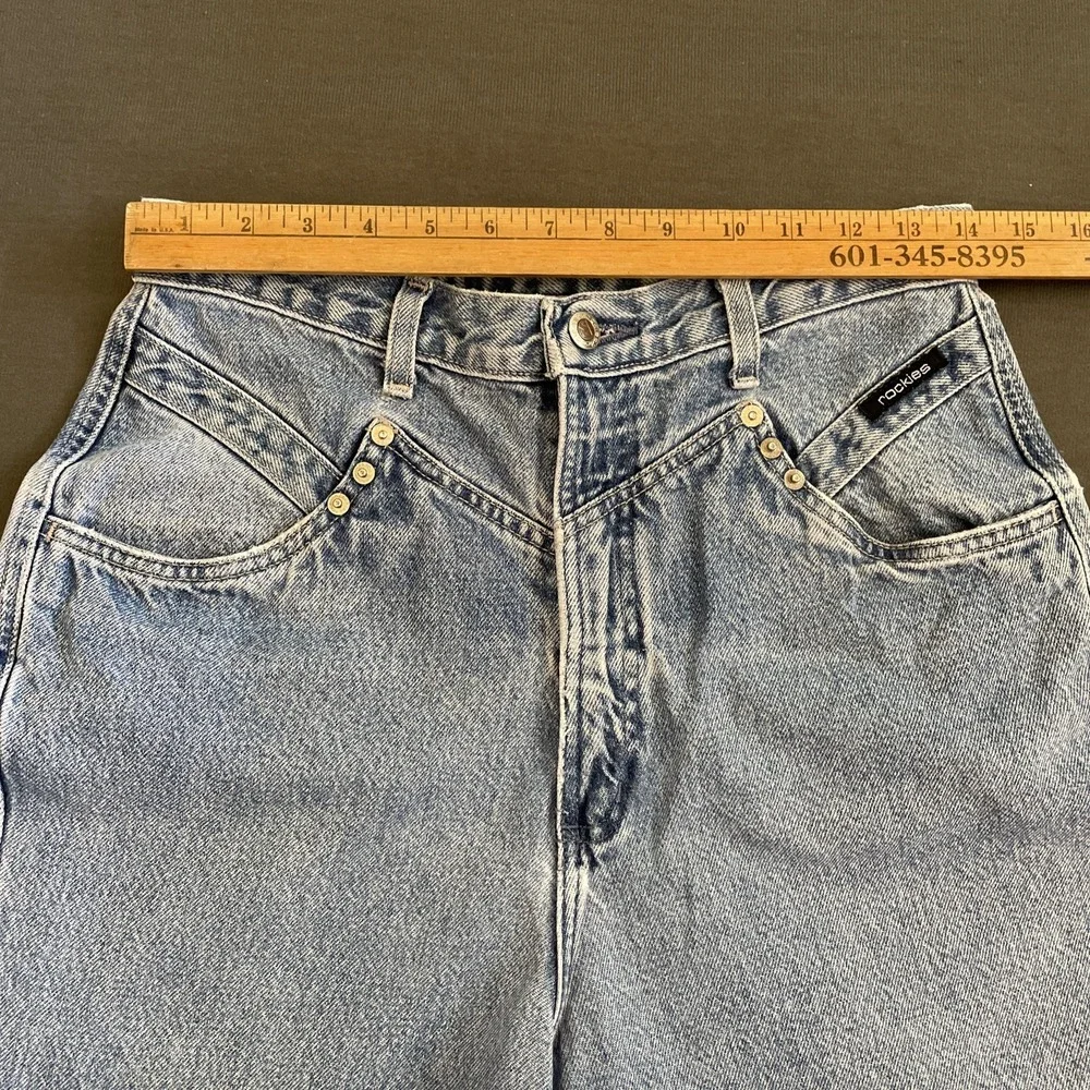 VINTAGE Rockies Jeans Womens 11/12 Long Bareback High Rise Straight Riding